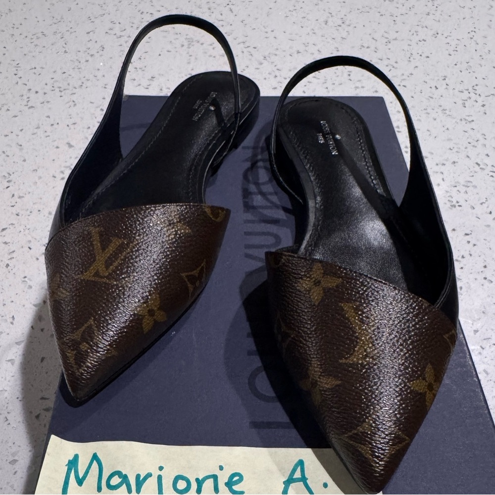 SOLD    LV Cherie Flat Sling Ballerina